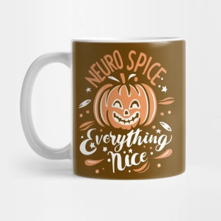 Neuro Spice And Everything Nice Smiling Neurospicy Jack-O-Lantern Mug